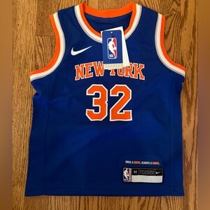 NWT Nike Kids Blue and Orange New York Basketball Jersey TOWNS Jersey